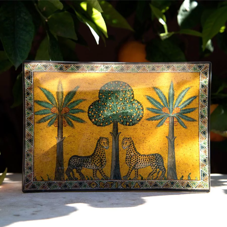 Ortigia Sicilia Zagara Glass Plate Large