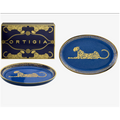 Ortigia Sicilia Spotty Oval Dish (Blue)