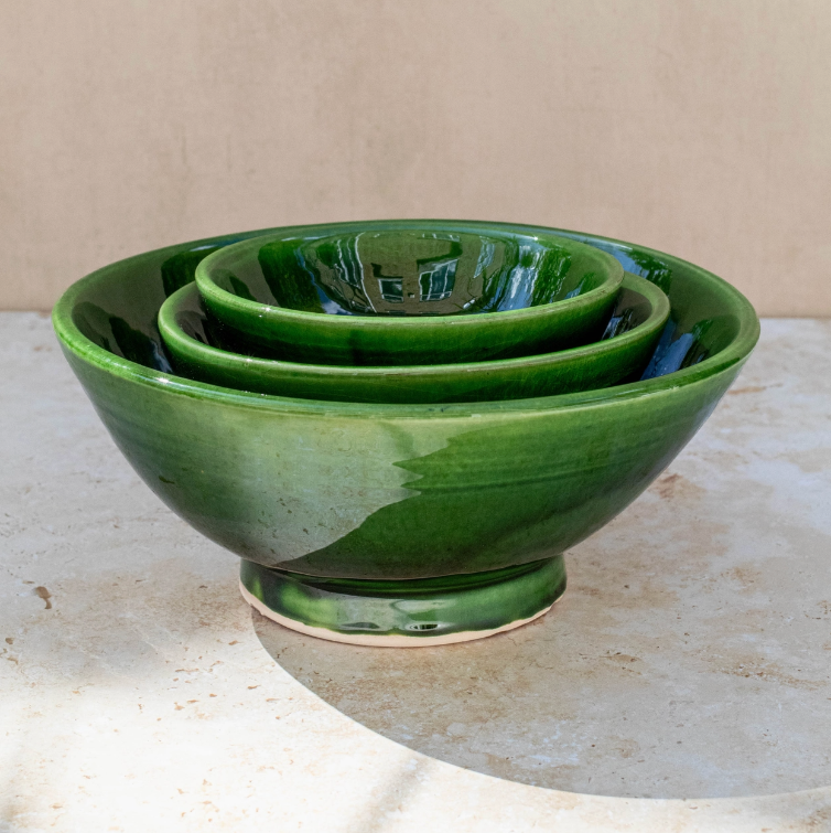 Tazekka Görn Moroccan Ceramic Bowl - tre storlekar