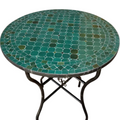 Moroccan Mosaic Table ‘Green’ 70cm