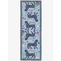 Ortigia Sicilia Ocelot Sciarpa Misto Cashmere Celeste 200x70cm