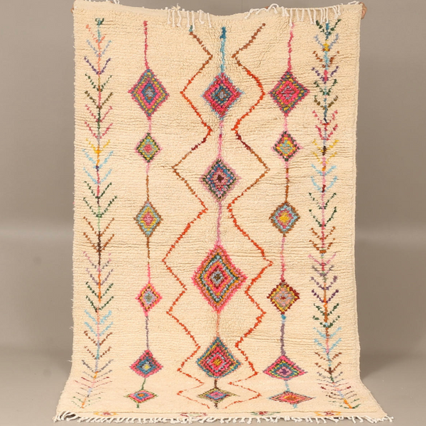 Patterned Moroccan - Mid Atlas hand-knotted moroccan rug wool - 311 x 197 cm