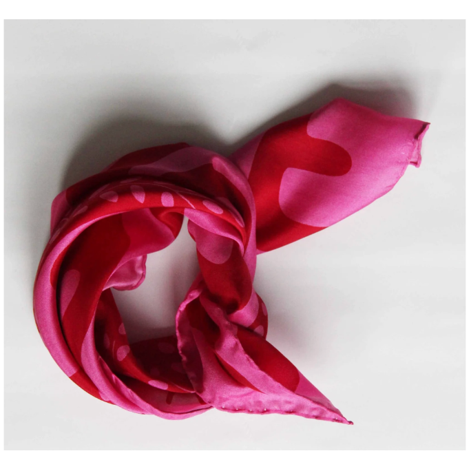 Les Belles Vagabondes - Peace and Love Silk Scarf