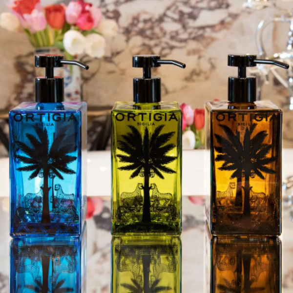 Ortigia Sicilia glass bottle dispenser - for 275 ml