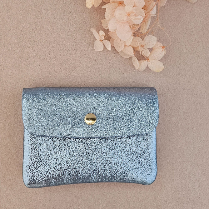 Tuscan Leather Metallic Small Purse – Made In Italy