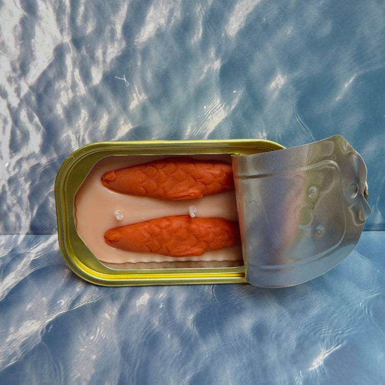 Tinned Fish Candle - Oakmoss & Amber Soy Wax