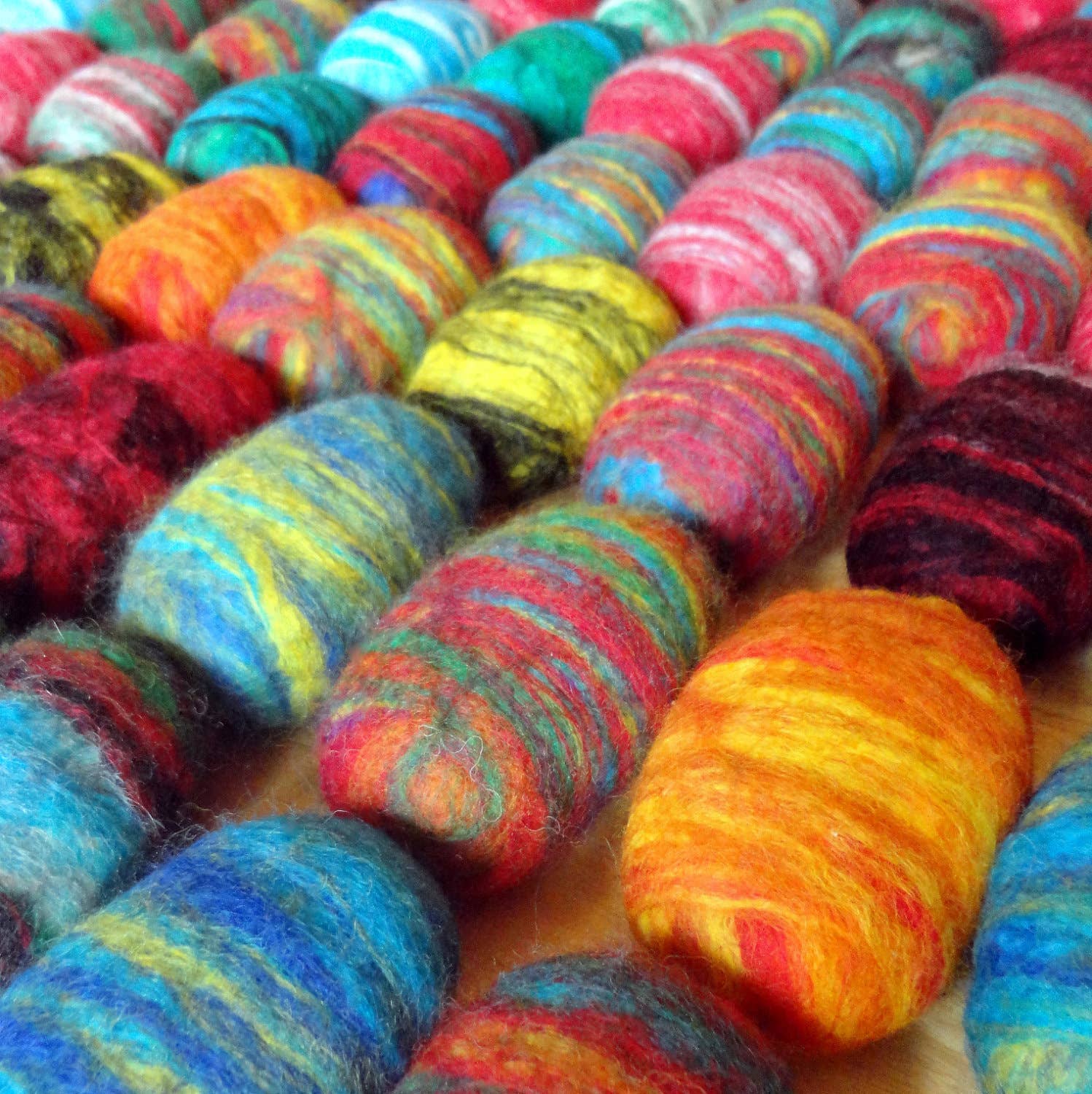 Felted Soap Multicolored Individually Labeled Unique Gift