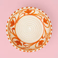 Ceramic Garlic Grater Plate - Small Orange Azahara