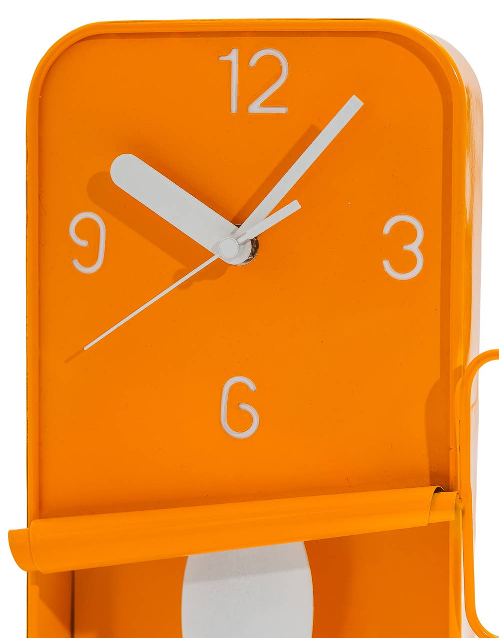 Orange Metal Sardine Tin Pendulum Wall Clock (PRE ORDER)