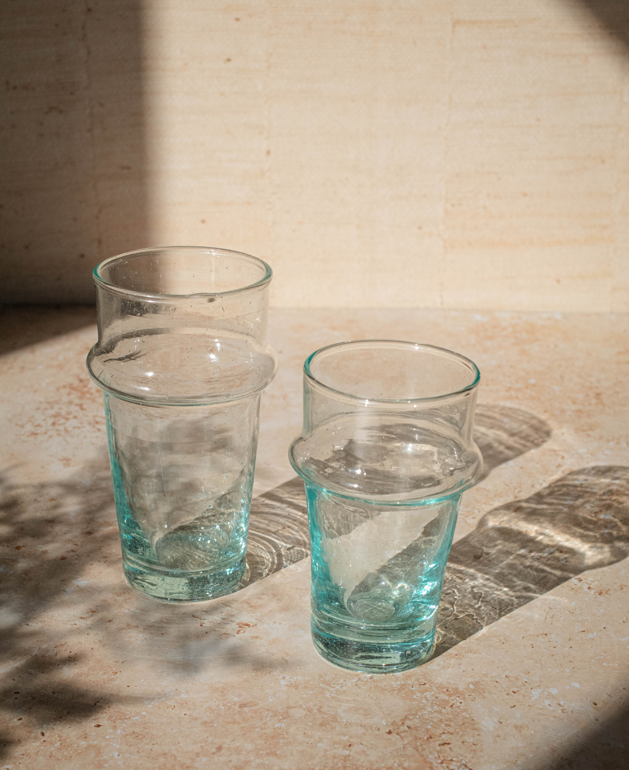 Moroccan Beldi Glassware - Clear