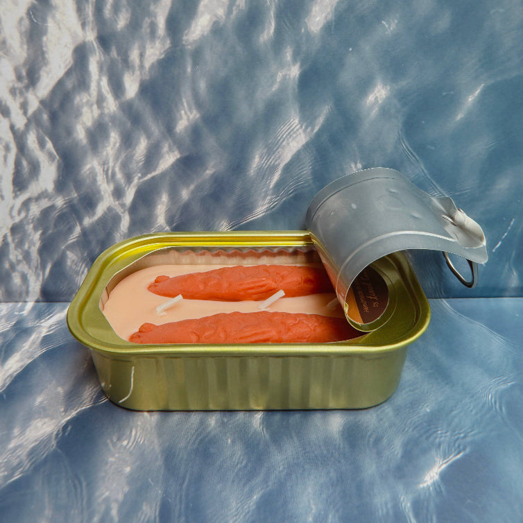 Tinned Fish Candle - Oakmoss & Amber Soy Wax