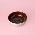 Garlic Grater Plate - Medium Ceramic - Brownie