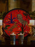 Tray Jungle Red (40x40cm)