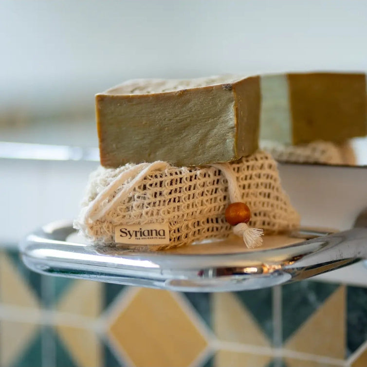 Sisal exfoliating soap-saver bag