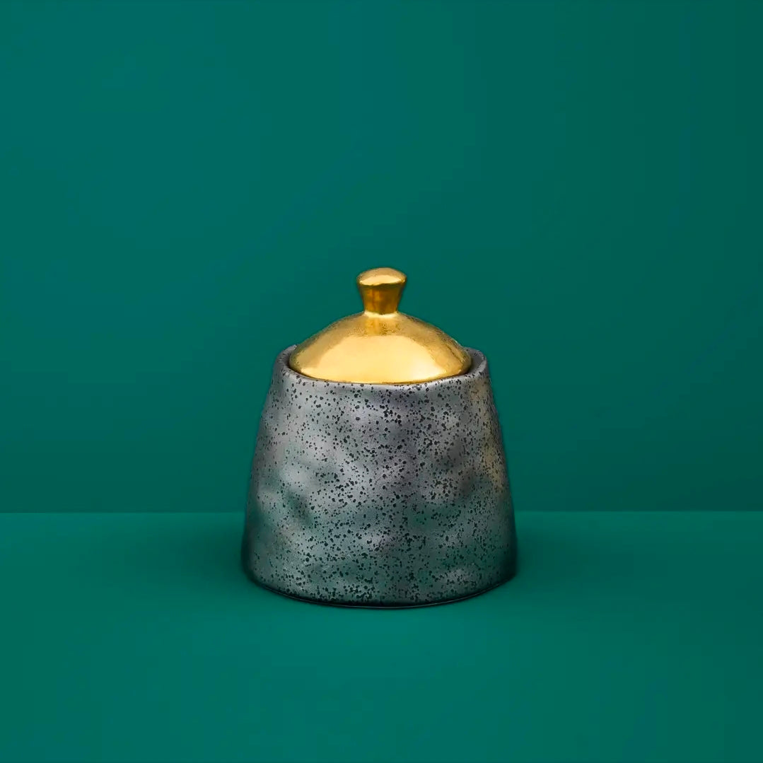Ceylon milk jug and sugar jar set