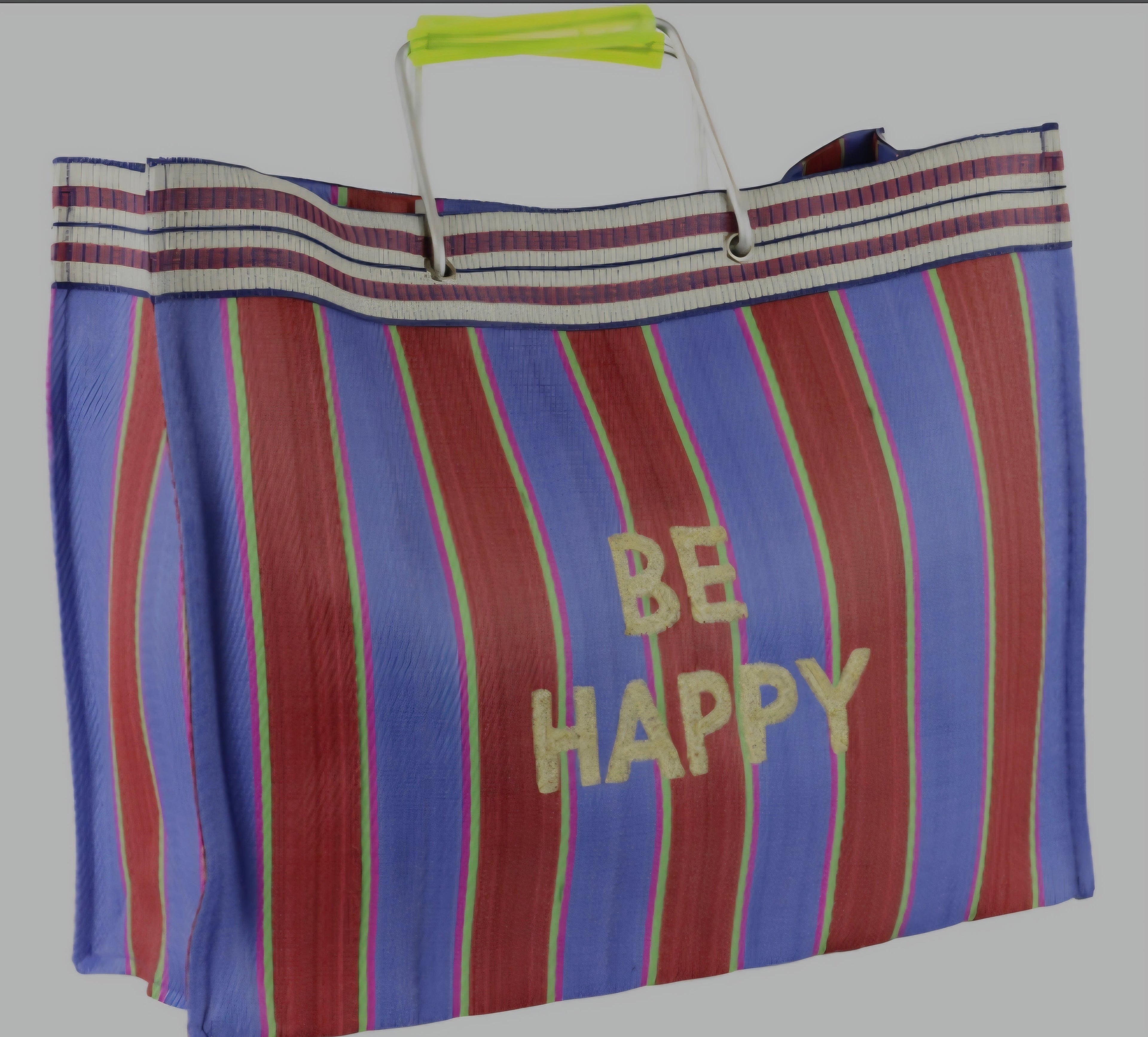 Mesh Shopper (L) - "Be Happy"