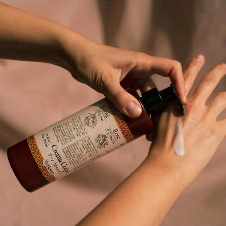 Mosaic of Oils Hand & Body Lotion –  Almond oil, Shea butter and Damask rose – 400 ml