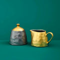 Ceylon milk jug and sugar jar set