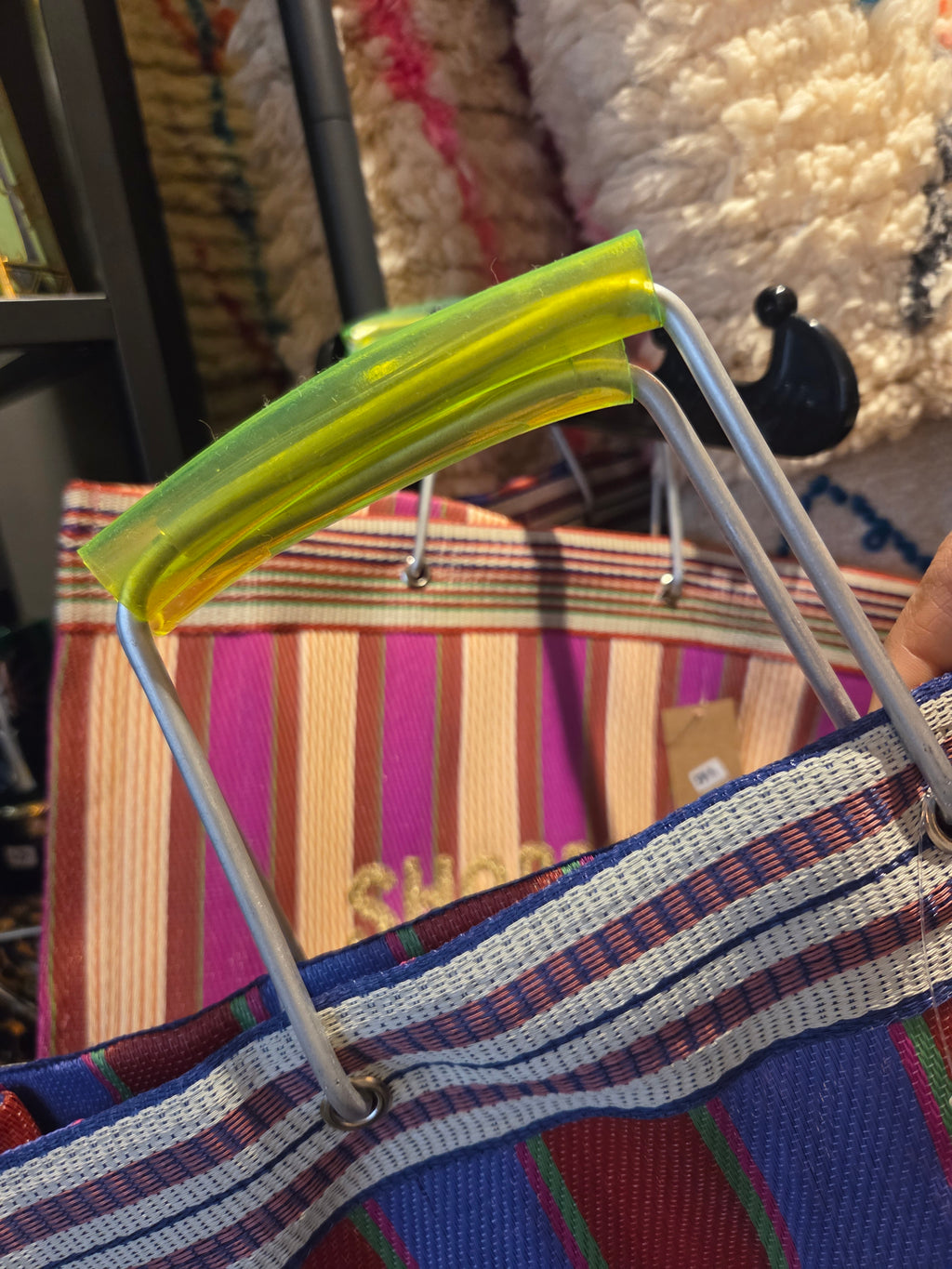 Mesh Shopper (L) - "Be Happy"