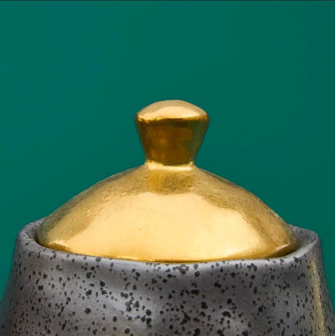 Ceylon milk jug and sugar jar set
