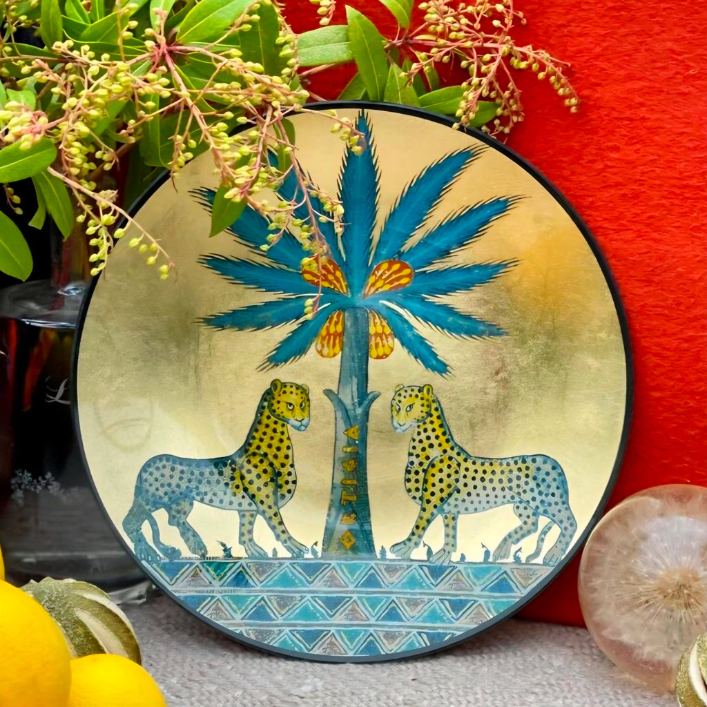 Glass Plate Zagara round 24 cm