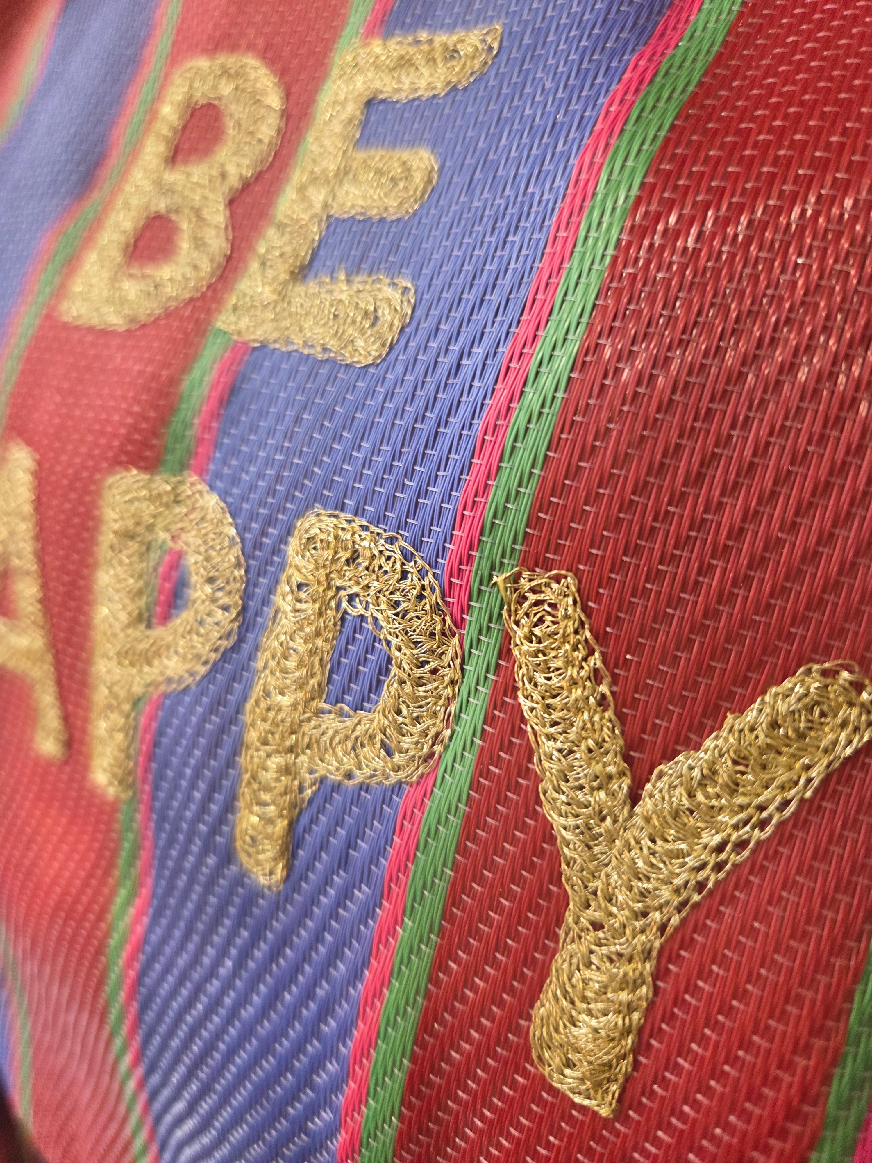 Mesh Shopper (L) - "Be Happy"