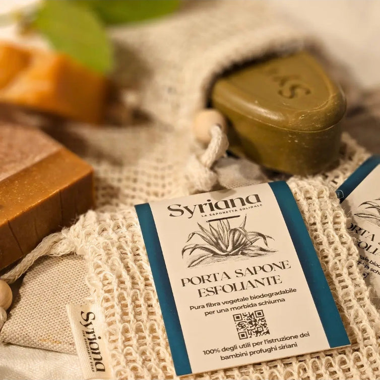 Sisal exfoliating soap-saver bag