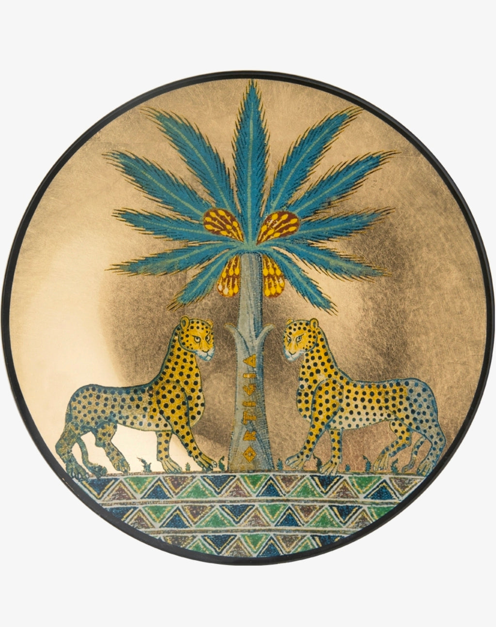 Glass Plate Zagara round 24 cm