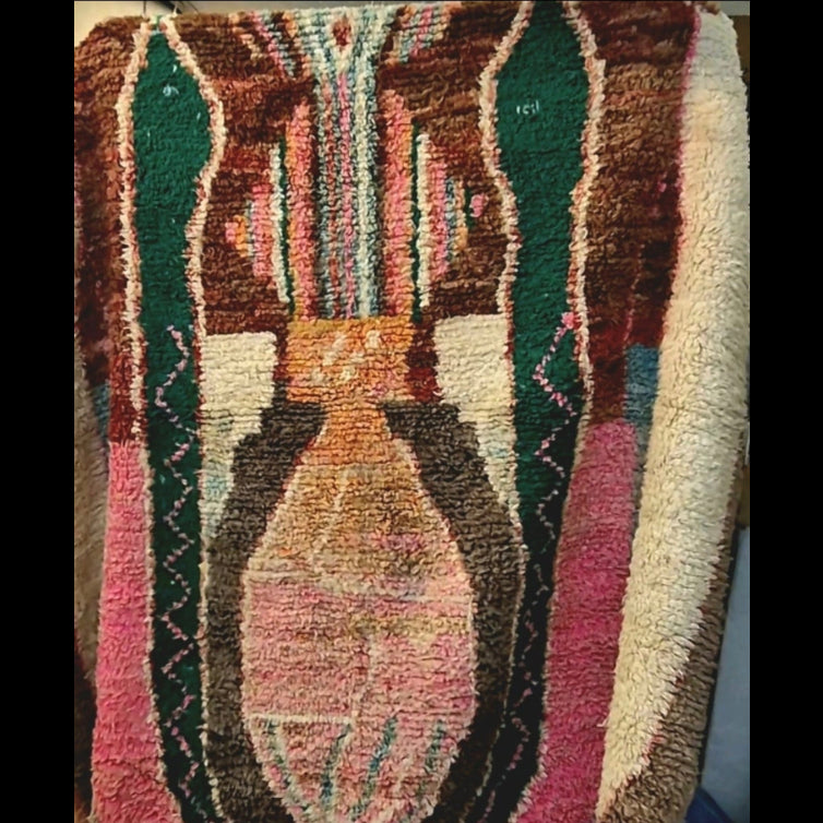 Vintage Moroccan - Mid Atlas hand-knotted moroccan rug wool 195x280 cm